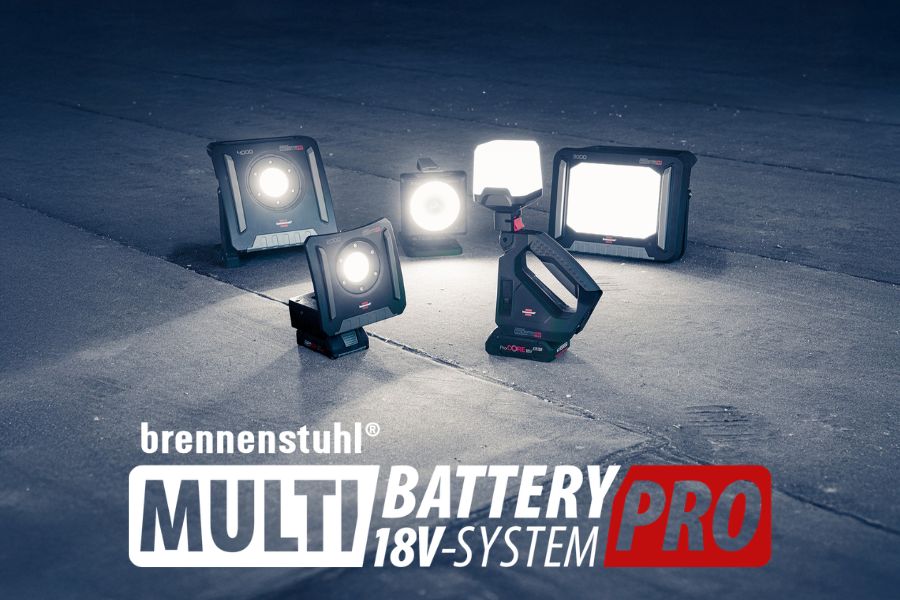 brennenstuhl® Multi Battery 18V System Pro: The next generation of multi-battery technology