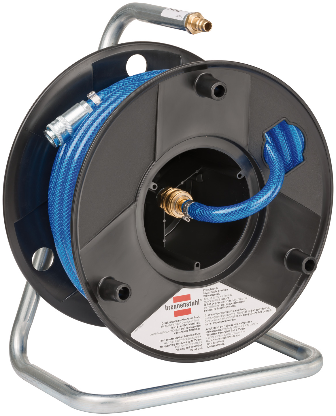 Compressor hose reel Anti Twist 20m HoseØ 9/15mm Fittings PCL