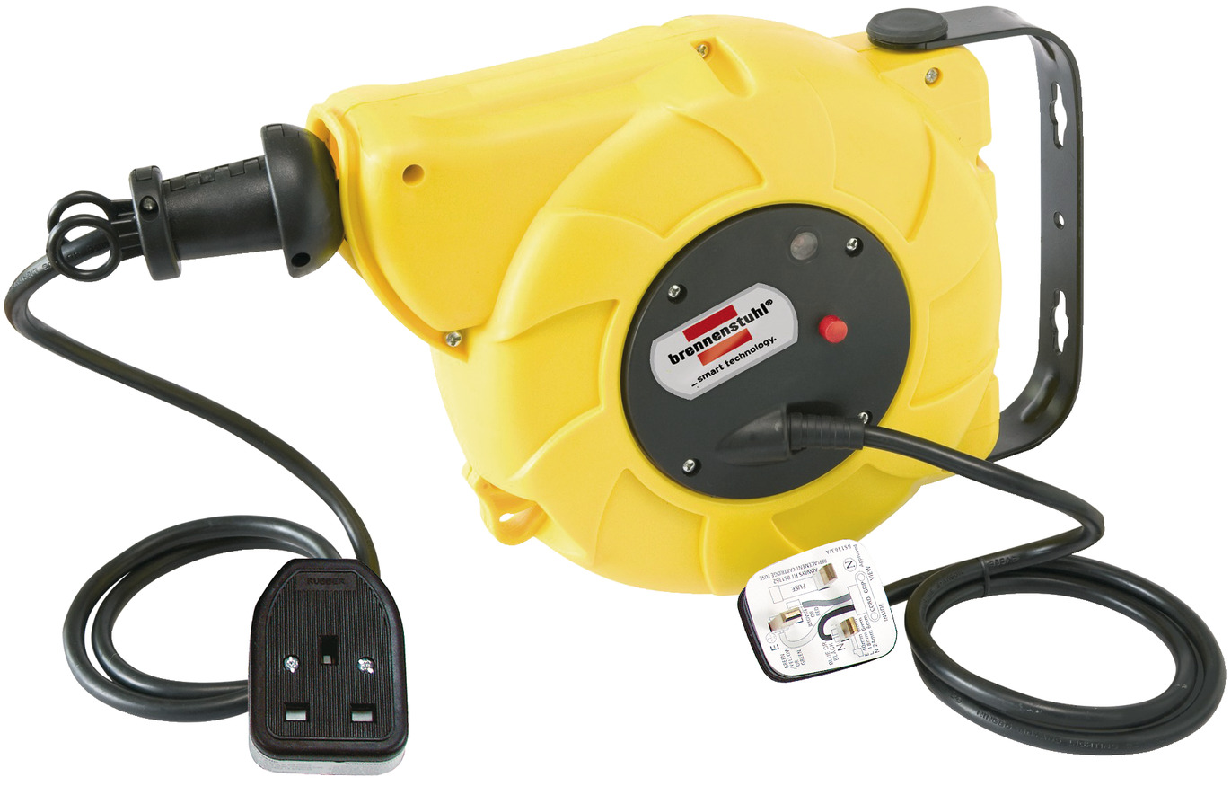 Automatic Rewind Cable Reel 9+2m H05VVF 3G1,5 *GB* brennenstuhl®